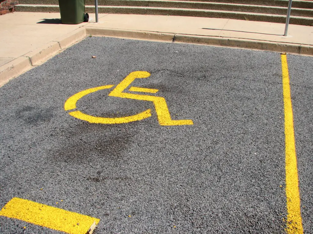 Disabled parking space 