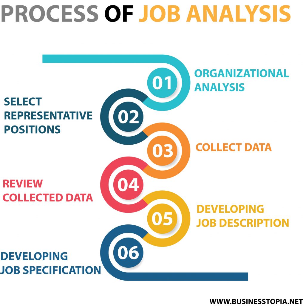 Six step process of job analysis chart