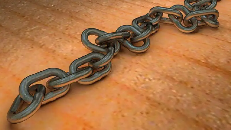 This is an image of a metal chain.
