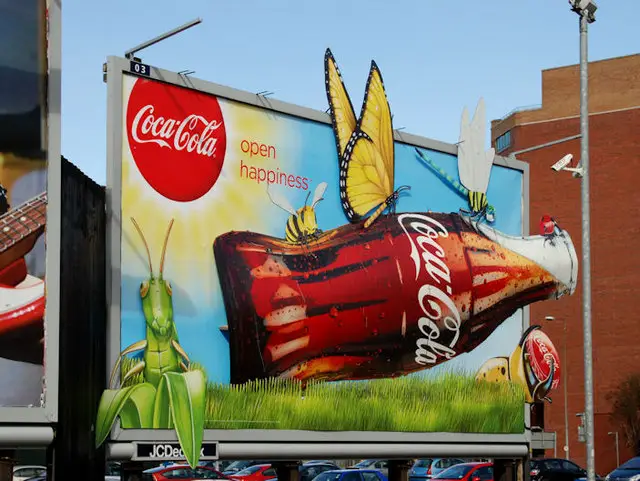 Advertisement of coca-cola