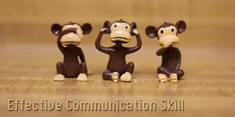 Seeing, hearing and speaking is included in effective communication skill